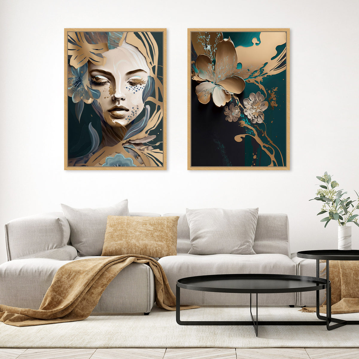 Faces of Unity: Azura, Art Duo, by Bella Eve – Zokis Canvas Art