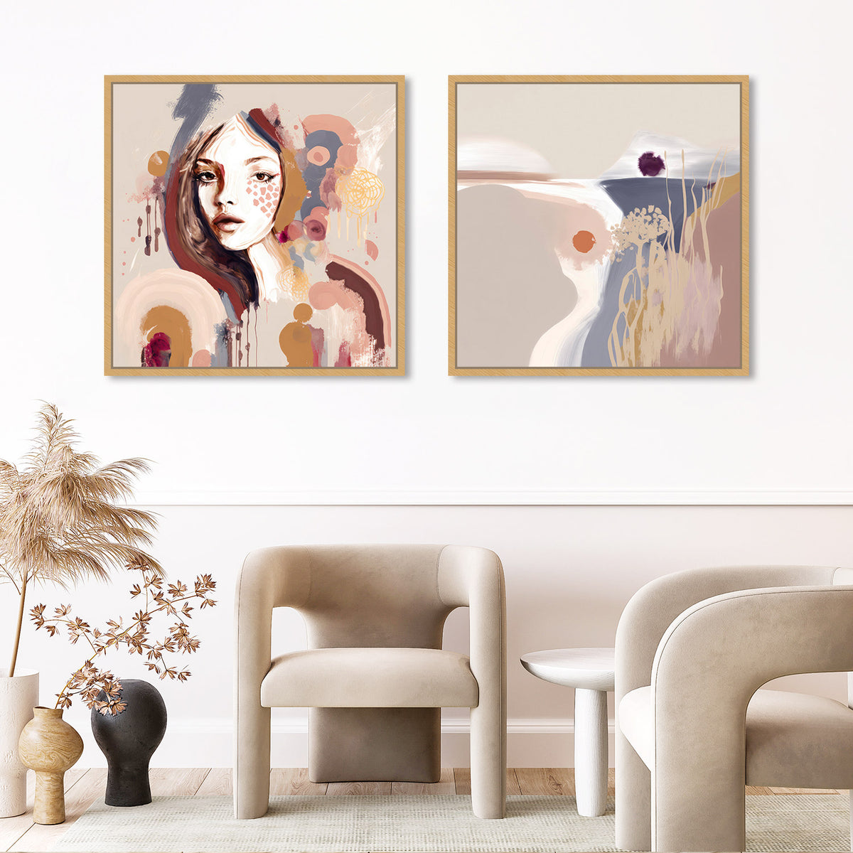 Faces of Unity: Odette, Art Duo, by Bella Eve – Zokis Canvas Art