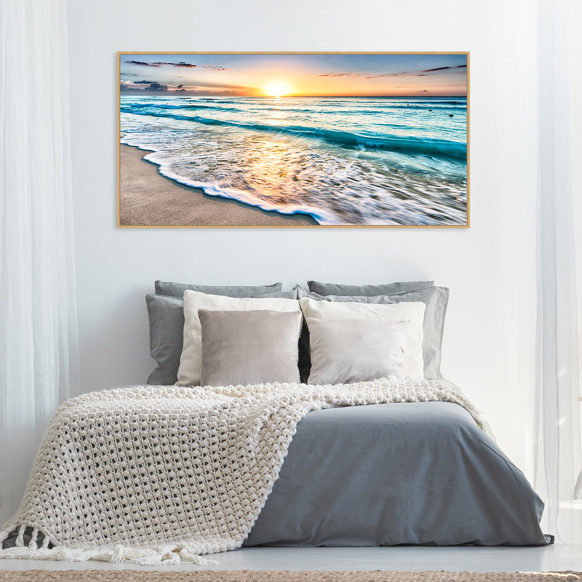 Scarborough Beach Sunset Horizon – Zokis Canvas Art