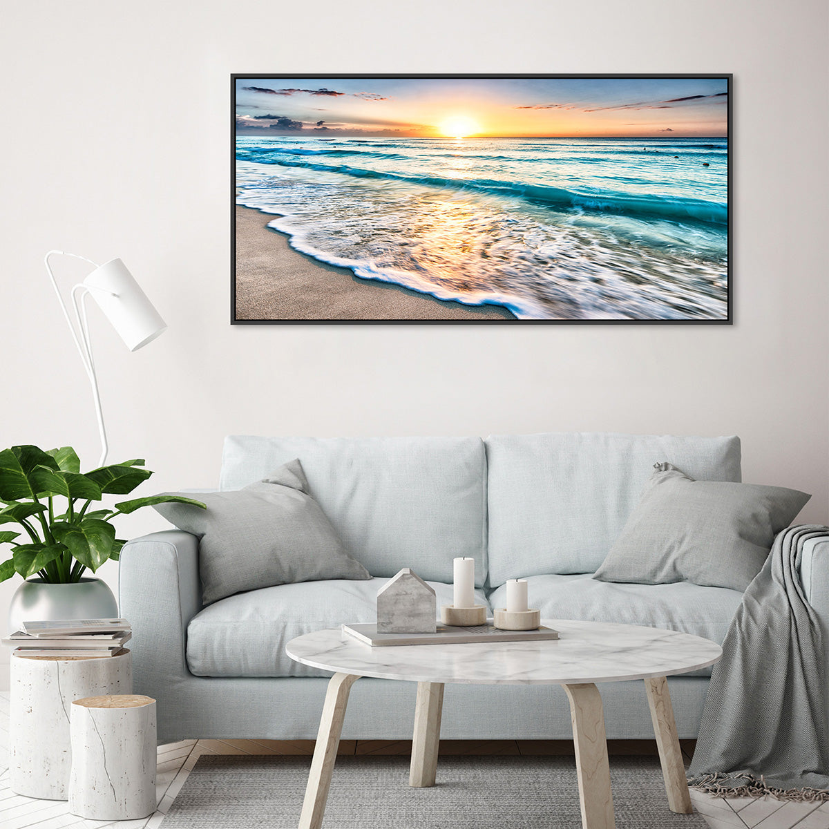 Scarborough Beach Sunset Horizon – Zokis Canvas Art